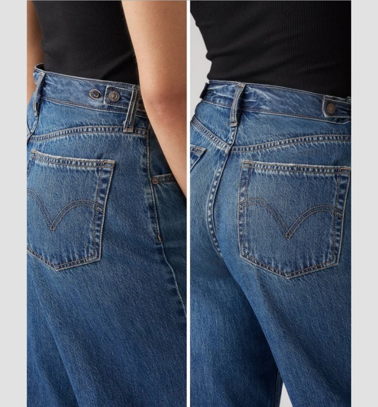Levi Bel Ayarlı Cinch Baggy Jeans